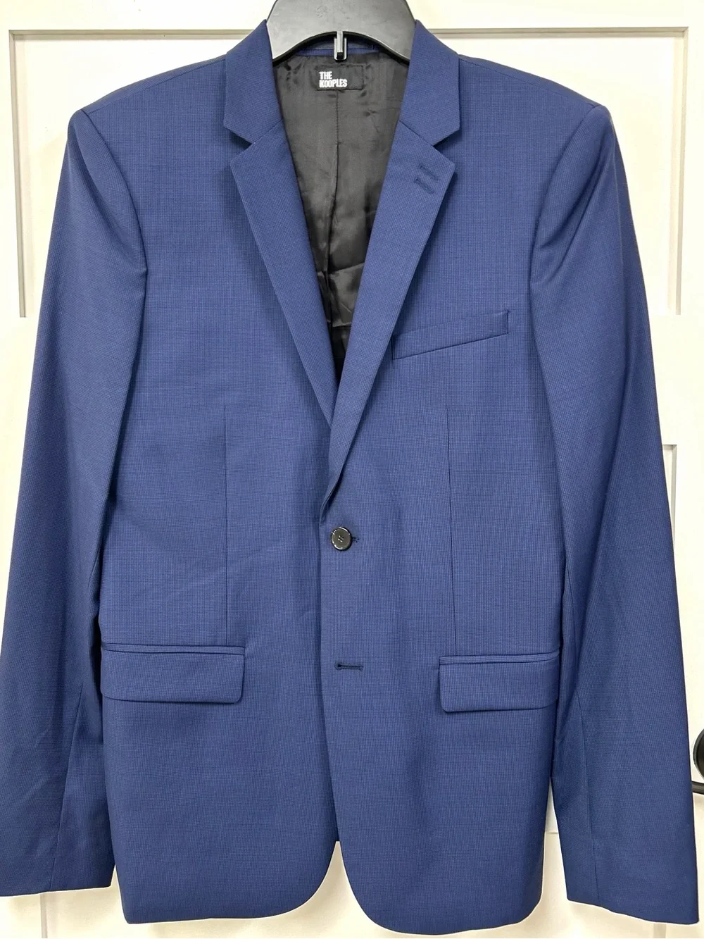 NAVY  WOOL SUIT BLAZER - 46
